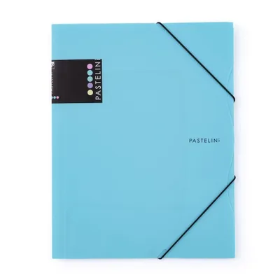 Produktbild von KARTON P+P Pastelini Mappe mit GummibandA4 blau