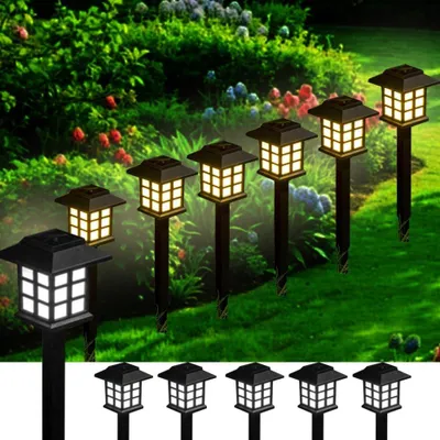 Obrázek produktu pro Sada 6 LED solárních zahradních lamp pro venkovní použití