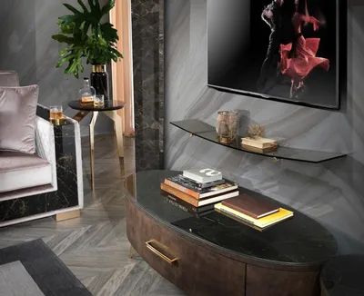 Produktbild von Modern Wohn Wand Wohnzimmer Wandregal Sideboard RTV Regal Wände Schrank 2tlg.
