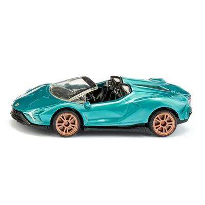 Produktbild von siku 1571, Lamborghini Sián Roadster, Spielzeug-Auto, Metall/Kunststoff, Türkis Metallic, Gummierte Reifen, Sportliche Felgen, Offenes Dach