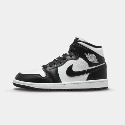 Image de Nike Air Jordan 1 Mid Panda Noir Blanc Baskets - 44,5