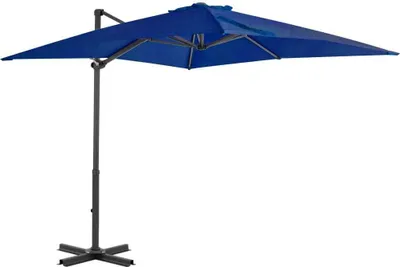 Produktbild von Ampelschirm mit Aluminium-Mast 250x250 cm Azurblau