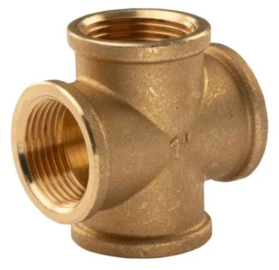 Produktbild von Messing Gewinde-Fitting Kreuzstück 1' IG (DN25) - schwere Ausführung