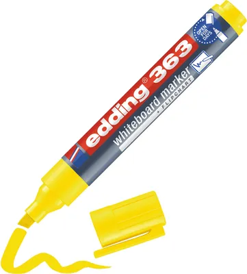 Immagine prodotto di edding 363 pennarello per lavagna bianca giallo