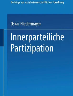 Produktbild von Innerparteiliche Partizipation