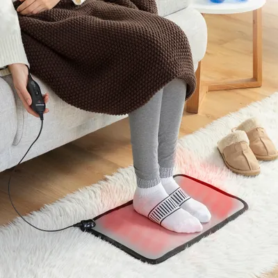 Produktbild von InnovaGoods Elektrisch Beheizte Fußmatte, 2 Temperaturstufen, grau, 1 Stück