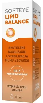 Krople do oczu Softeye Lipid Balance 10ml POLPHARMA ulga suchość pieczenie