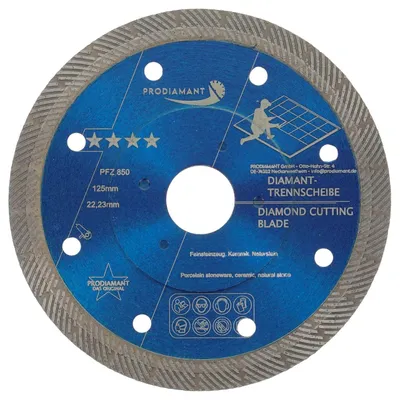 Immagine prodotto di PRODIAMANT Disco diamantato Premium 125 mm per gres porcellanato FZ850