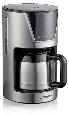 Immagine prodotto di cloer Filterkaffeemaschine mit Isolierkanne 5258 edelstahl, schwarz