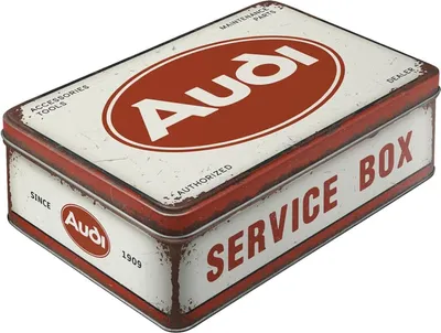 Produktbild von Nostalgic-Art - Vorratsdose Flach - Audi - Service Box