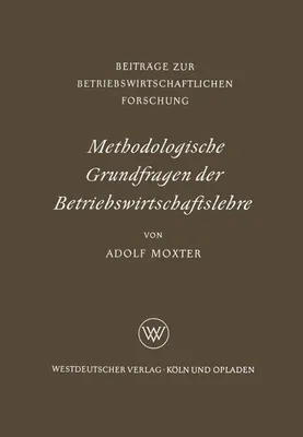 Immagine prodotto di Methodologische Grundfragen der Betriebswirtschaftslehre