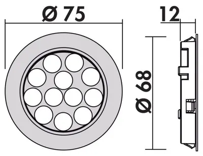 Produktbild von LUMICA Nova Plus Unterbauleuchte LED mit Farbwechsel, Einzelleuchte ohne Schalter