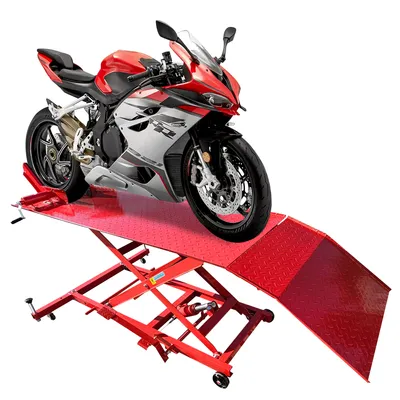Produktbild von Motorrad Montagerampe Rampe Heber Motorradhebebühne Hebebühne 450 kg hydraulisch