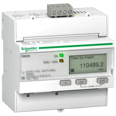 Zdjęcie produktu dla Schneider Electric A9MEM3255, Przewodowa, Biały, Prąd przemienny, 60 Hz, 5 A, 90 mm