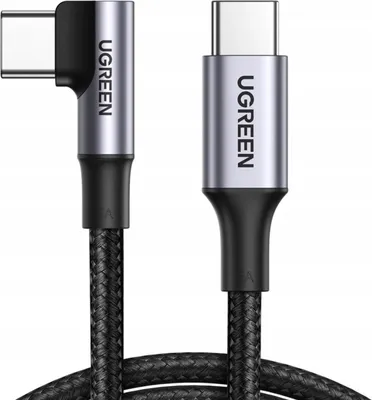 Immagine prodotto di Cavo da Usb-C a Usb-C, angolare Ugreen Us334 5A, Pd 100W, 2M (nero)