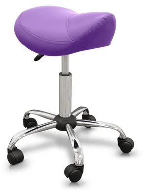 Obrázok produktu pre Ergonomická stolička s fialovým oceľovým podstavcom