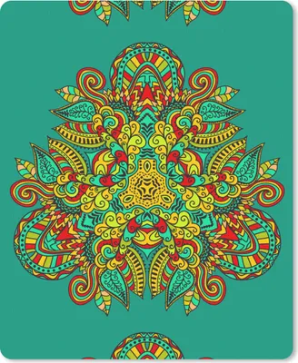 Produktbild von MuchoWow® Mauspad Mousepad Muster - Locken - Folklore 30x40 cm - Mousepads - Maus Mat - Pad - Mausunterlage - Mausmatten