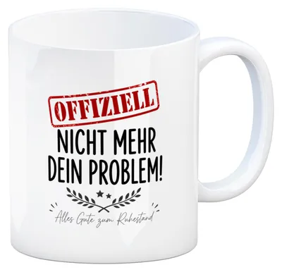 Produktbild von Kaffeebecher Ruhestand - Tasse mit Abschiedsspruch Kaffeetasse Mit Spruch: