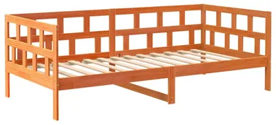 Produktbild von vidaXL Tagesbett ohne Matratze Wachsbraun 80x200 cm Massivholz Kiefer