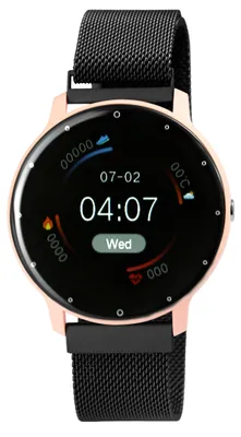 Produktbild von TimeTech Uni Armbanduhr mit Mesharmband und Mineralglas