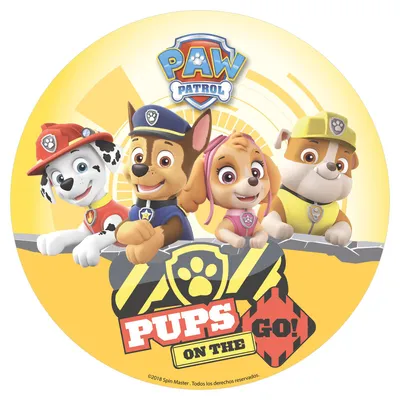 Produktbild von Dekora Paw Patrol Essbarer Tortenaufleger 20cm