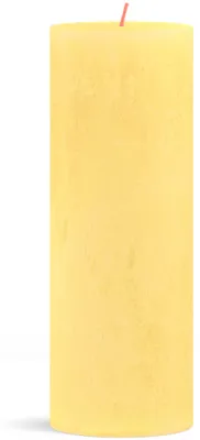 Produktbild von Bolsius Rustik Stumpenkerze Sonnengelb 190/68mm