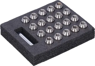 Immagine prodotto di 20 dadi ruota M12x1,5 filettatura 1,8 pollici altezza T304 acciaio inox per modifiche autoArgento