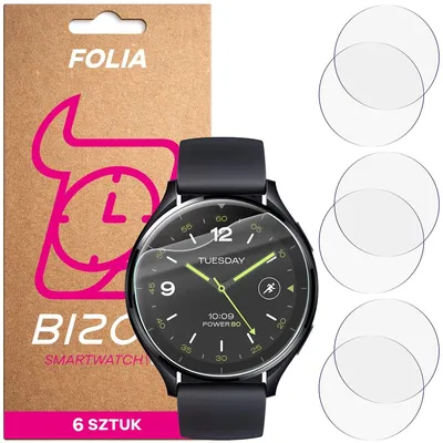 Produktbild von 6x Schutzfolie für den Bildschirm für Xiaomi Watch 2, Bizon Watch HydroFlex