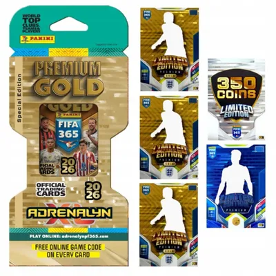 Image de Panini Fifa 365 2026 Adrenalyn Xl Premium Gold Blister Pack – Football Cards