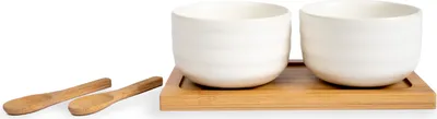 Immagine prodotto di Set da portata per snack, gres/bambù, 0,17 l, 17,5 x 9 x 6 cm Ellen / Sagaform