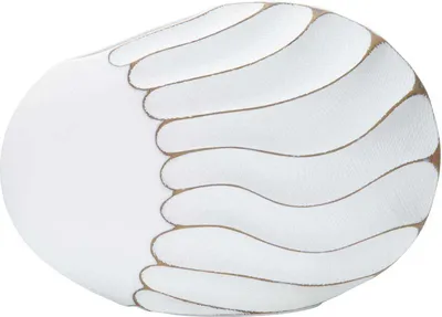 Produktbild von Mauro Ferretti Vase Lines 34 x 11,5 x 24,5 cm, weiß, gewaschen