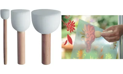 Produktbild von Marabu Schablonierpinsel, 3er Set, 1 Stück(e)