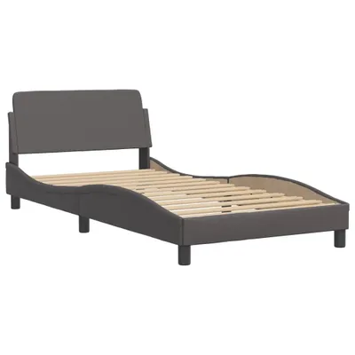 Productafbeelding van Bedframe "Dover" kunstleer grijs 100x200 cm