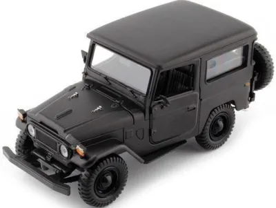 Produktbild von TOYOTA FJ40 1974 Schwarz matt, MMX79323NOIR, Maßstab1/24, MOTOR MAX