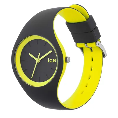 Produktbild von Ice-Watch DUO.AYW.S.S.16 ICE duo Anthracite yellow Small Damenuhr grau