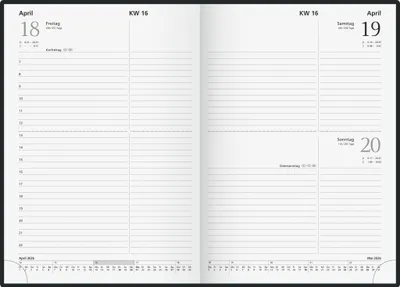 Produktbild von 2026 Glocken Buchkalender A5 14,5x20,6cm 1T/1S 320S sw