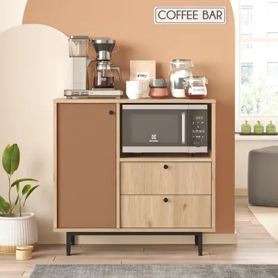 Produktbild von Skye Decor, RE1-SK, Mehrzweckschrank, Eiche, 100 % MELAMINBESCHICHTETE SPANPLATTEN, 88 x 35,5 x 85 cm