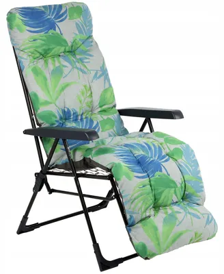 Image de Chaise de jardin, structure en acier thermolaqué, position réglable, charge maximale de 110 kg