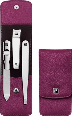 Produktbild von ZWILLING Maniküre Pediküre Set 3tlg. mit Nagelknipser, Berry, Promoset