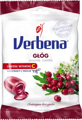 Image de Bonbons à la verveine et à l'aubépine avec vitamine C, 60 g