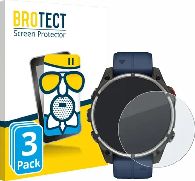 Produktbild von 3x BROTECT Entspiegelungs Schutzglas für Garmin quatix 8 Pro (47 mm) Schutzfolie Panzer Folie Glas Display Schutz matt