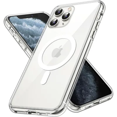 Produktbild von Hülle für Apple iPhone 11 PRO MAX Schutzhülle Magsafe kompatibel Silikon Clear Case Transparent