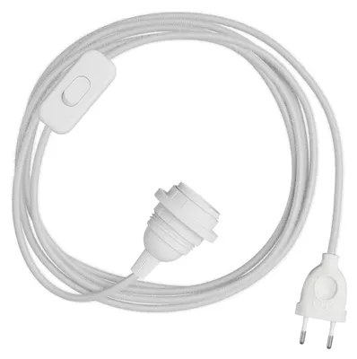 Image de Creative Cables - SnakeBis pour abat-jour - Câblage avec douille et câble en tissu coloré
