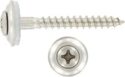 Produktbild von Klammerschraube, EPDM, DIN7995, PZ2 4,5x30A2 - Packung mit 200 Stück