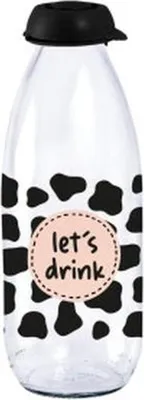 Obrázek produktu pro láhev 1,0l na mléko, LETS DRINK, plast.uzávěr, sklo_EXTPLASTIMEX