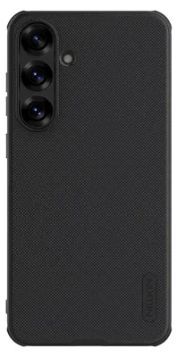 A black phone case with a textured surface and a camera cutout.