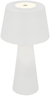 LED Akku-Tischlampe, dimmbar, Touch, kabellos, weiß, 31 cm