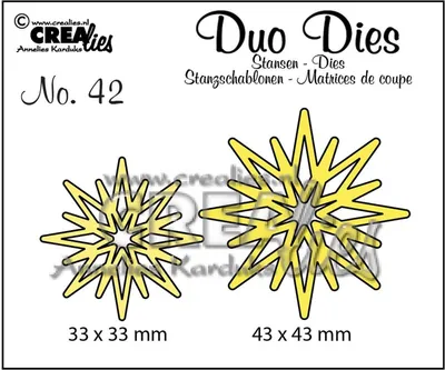 Produktbild von Crealies | Duo Dies no.42 Sternen