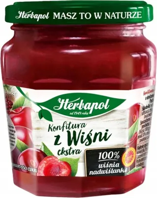 Zdjęcie produktu dla Herbapol konfitura z wiśni extra 240g
