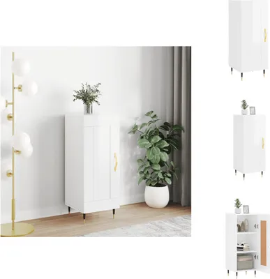 Image de vidaXL Sideboard Blanc brillant 34,5x34x90 cm Bois composite - Sideboards